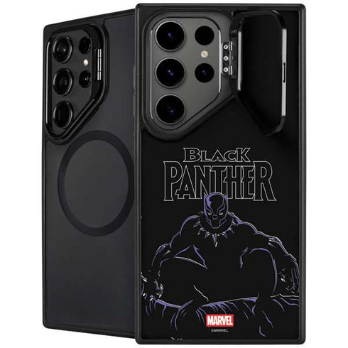 Marvel Black Panther Night Time Watch Galaxy S25 Ultra Kickstand Case